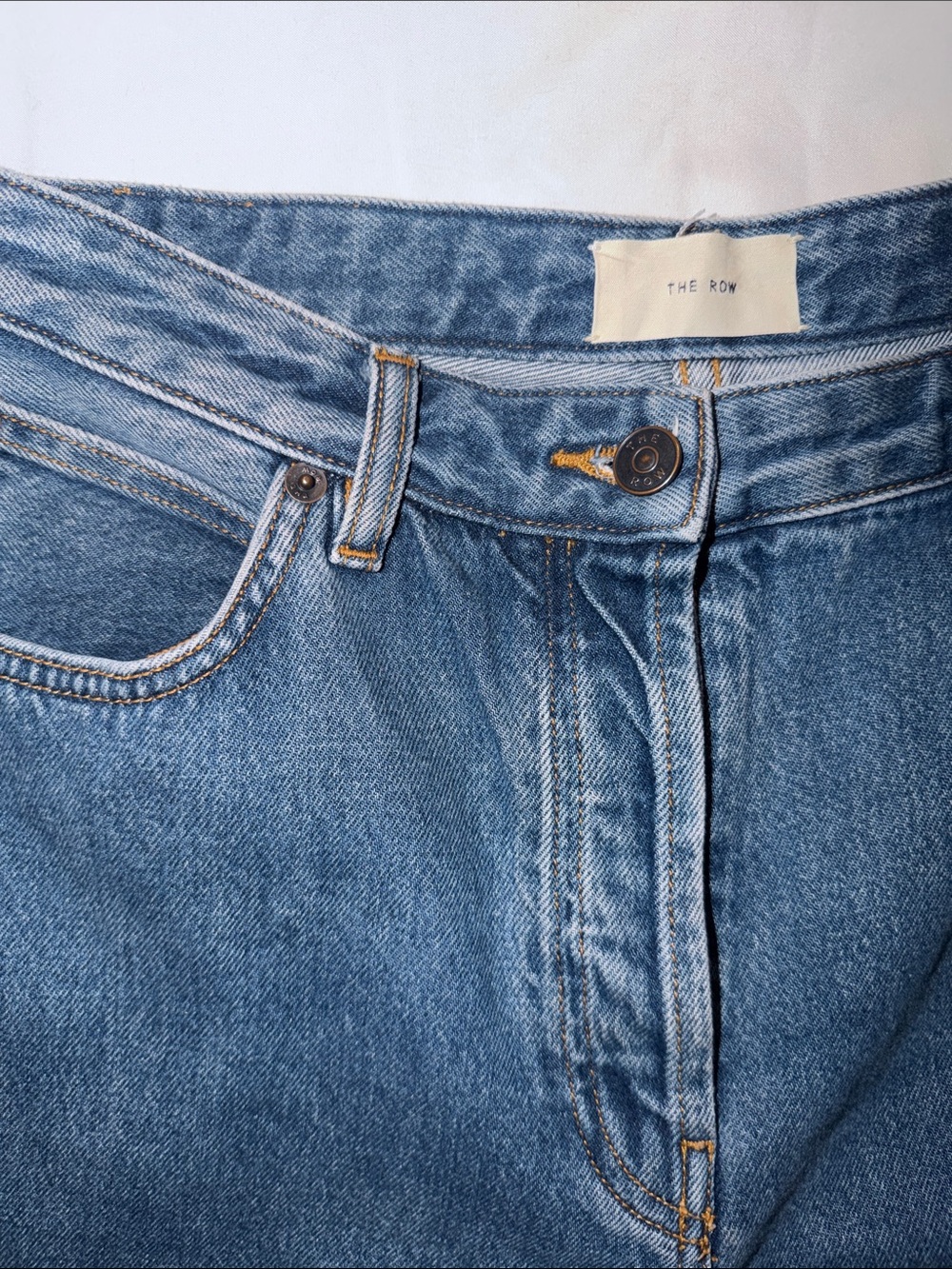 THE ROW Edna Indigo Wide Leg Jean, size 8 - Picture 3 of 16